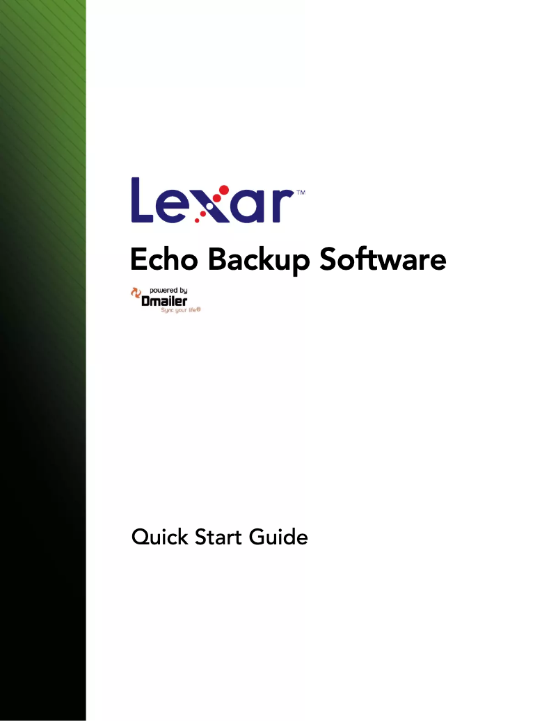 Page n°1 - Manuel utilisateur Lexar Echo MX 8GB
