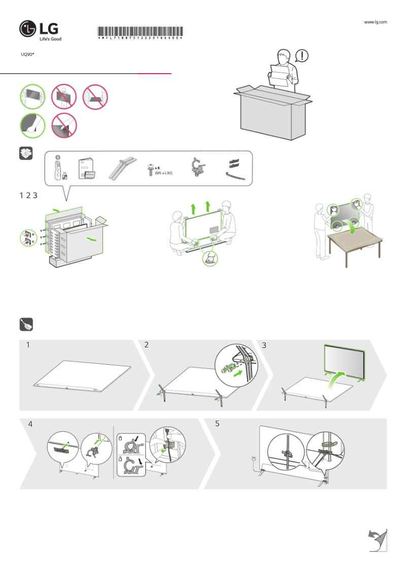 Image de la première page du manuel de l'appareil 86UQ9000PSD