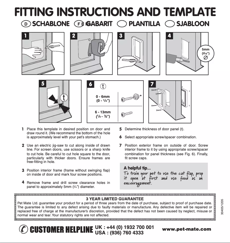 Page 1 de la notice Manuel utilisateur Cat Mate 304