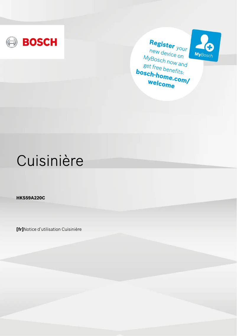Page 1 de la notice Manuel utilisateur Bosch HKS59A220C