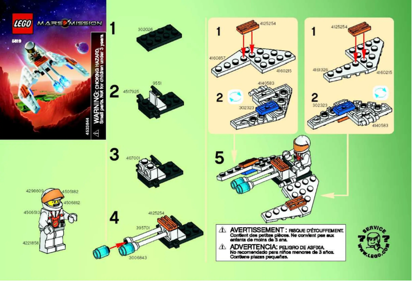 Image de la première page du manuel de l'appareil Mars Mission 5619
