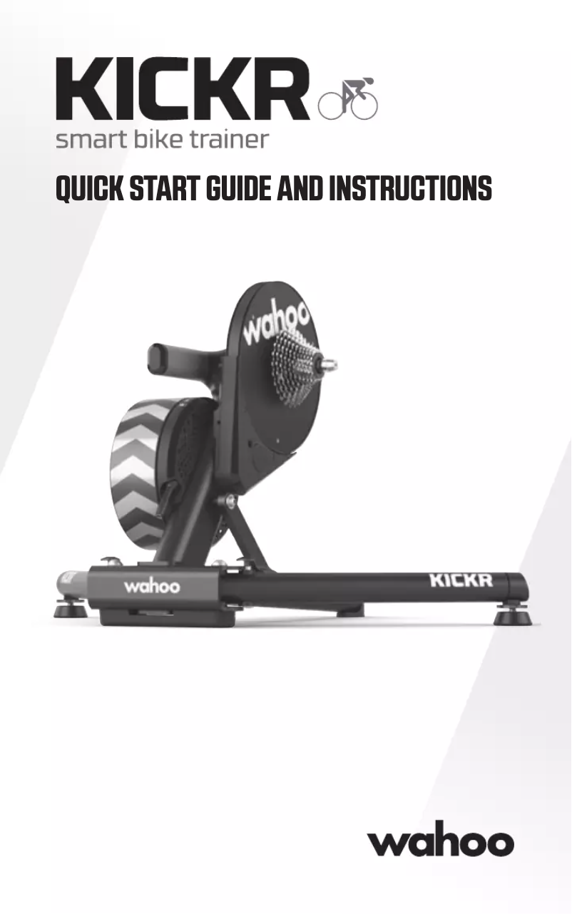 Page 1 de la notice Manuel utilisateur Wahoo Smart Bike Trainer