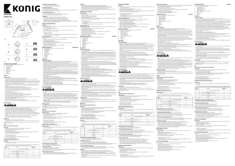 Image de la première page du manuel de l'appareil KN-SI2000