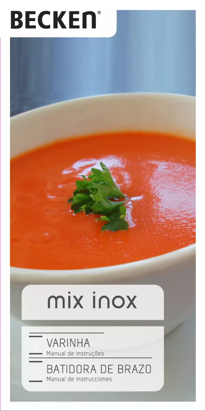 Image de la première page du manuel de l'appareil Mix Inox