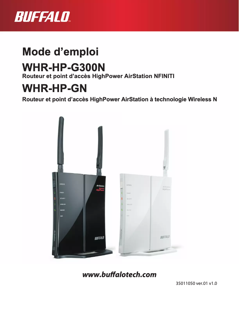 Page n°1 - Manuel utilisateur Buffalo WHR-HP-G300N