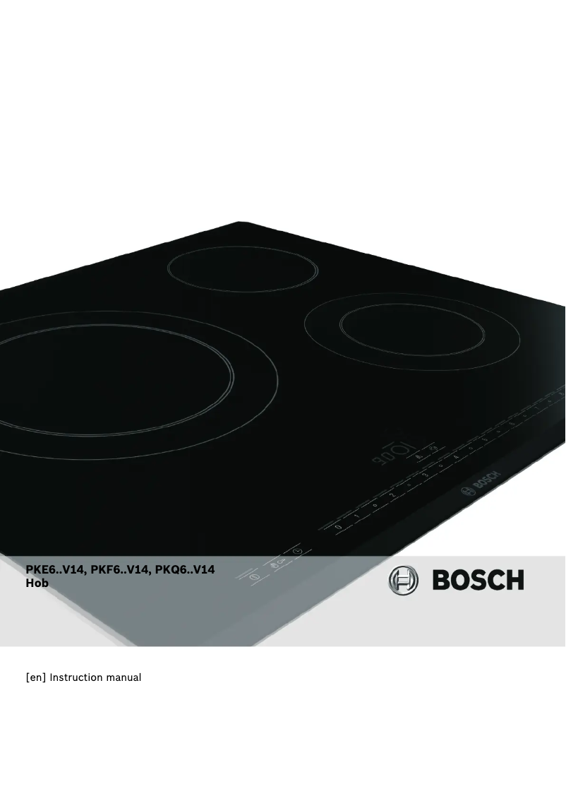 Page 1 de la notice Manuel utilisateur Bosch PKE645V14E