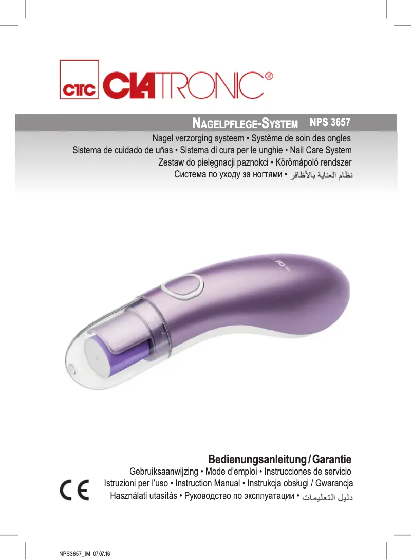 Page 1 of the manual User Manual Clatronic NPS 3657