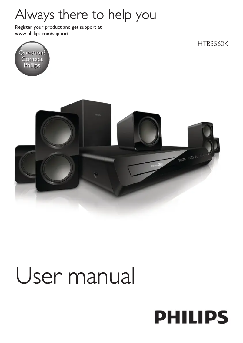 Página 1 del manual Manual de usuario Philips HTB3560K