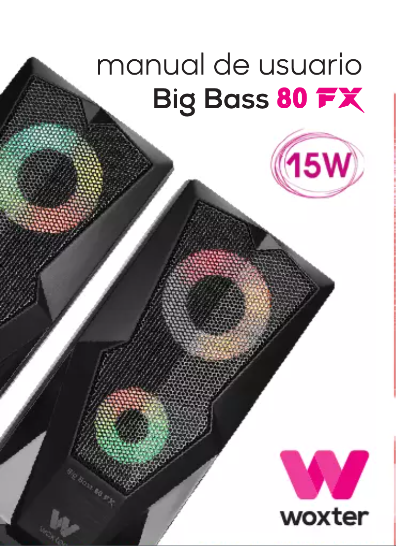 Page n°1 - Manuel utilisateur Woxter Big Bass 80 FX