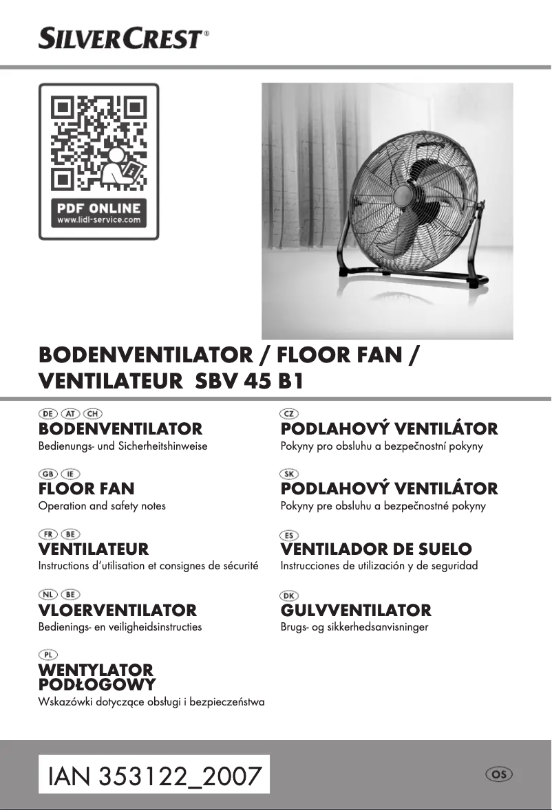 Page n°1 - Manuel utilisateur SilverCrest SBV 45 B1