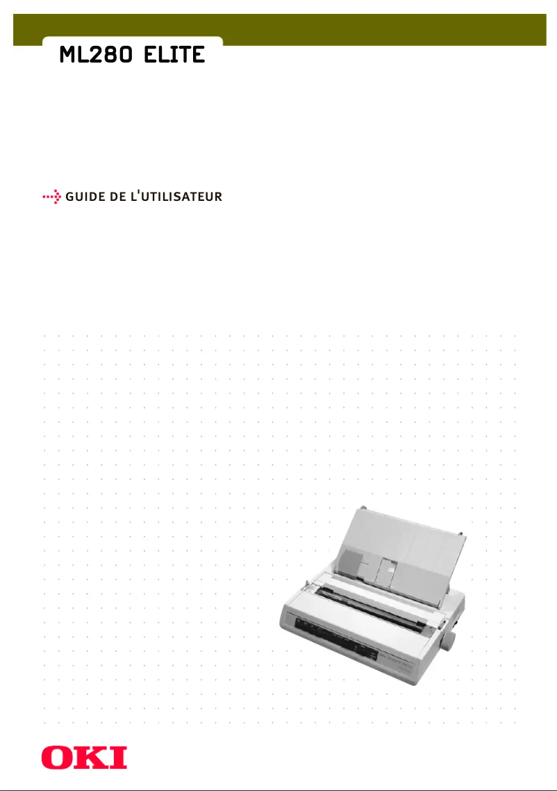 Page 1 de la notice Manuel utilisateur OKI ML280 Elite