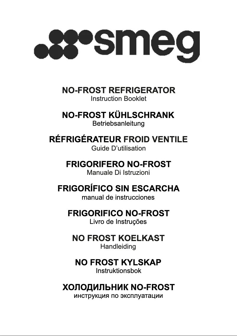 Page 1 de la notice Manuel utilisateur Smeg FD43PXNF3