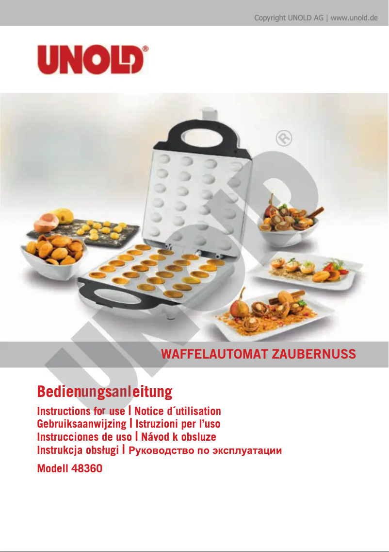 Image de la première page du manuel de l'appareil 48360