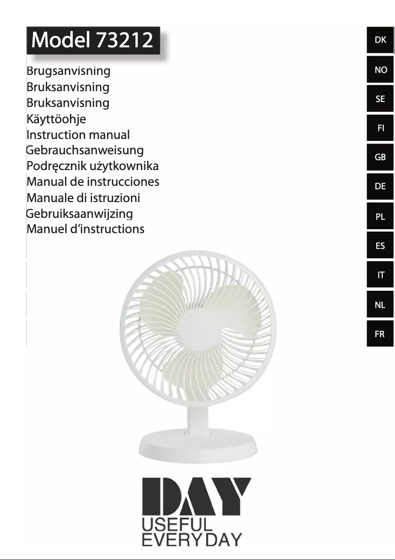 Page 1 de la notice Manuel utilisateur Day 73212