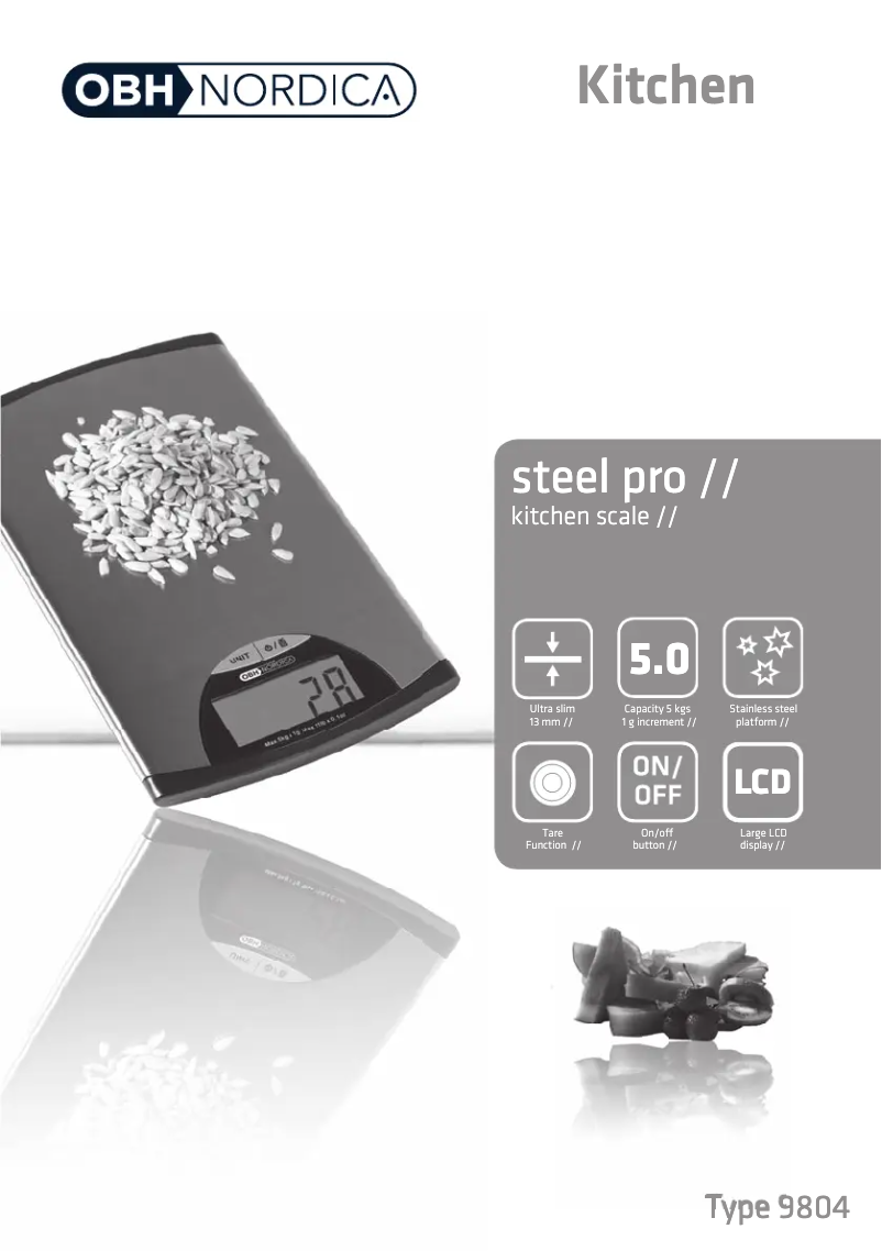 Image de la première page du manuel de l'appareil Steel Pro