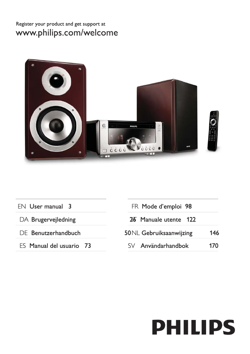 Page n°1 - Manuel utilisateur Philips Heritage Audio MCM906