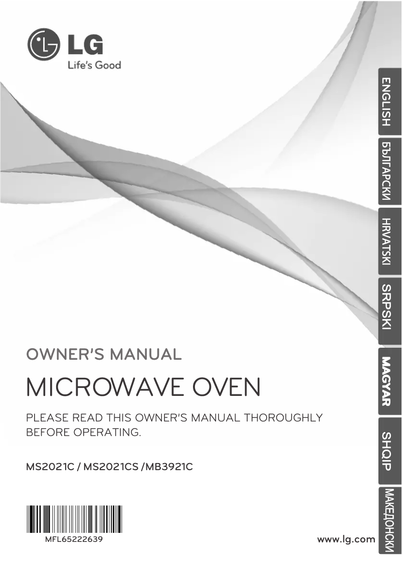 Page 1 de la notice Manuel utilisateur LG MB3921C