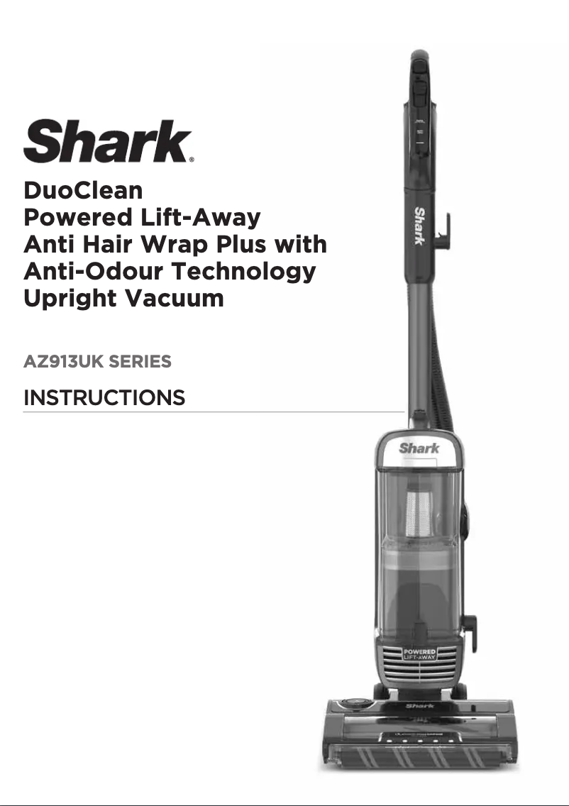 Page 1 de la notice Manuel utilisateur Shark Stratos AZ913UK