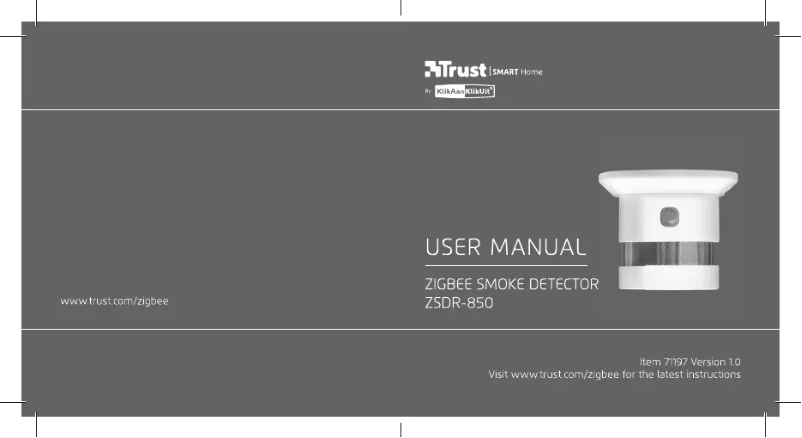 Image de la première page du manuel de l'appareil ZSDR-850