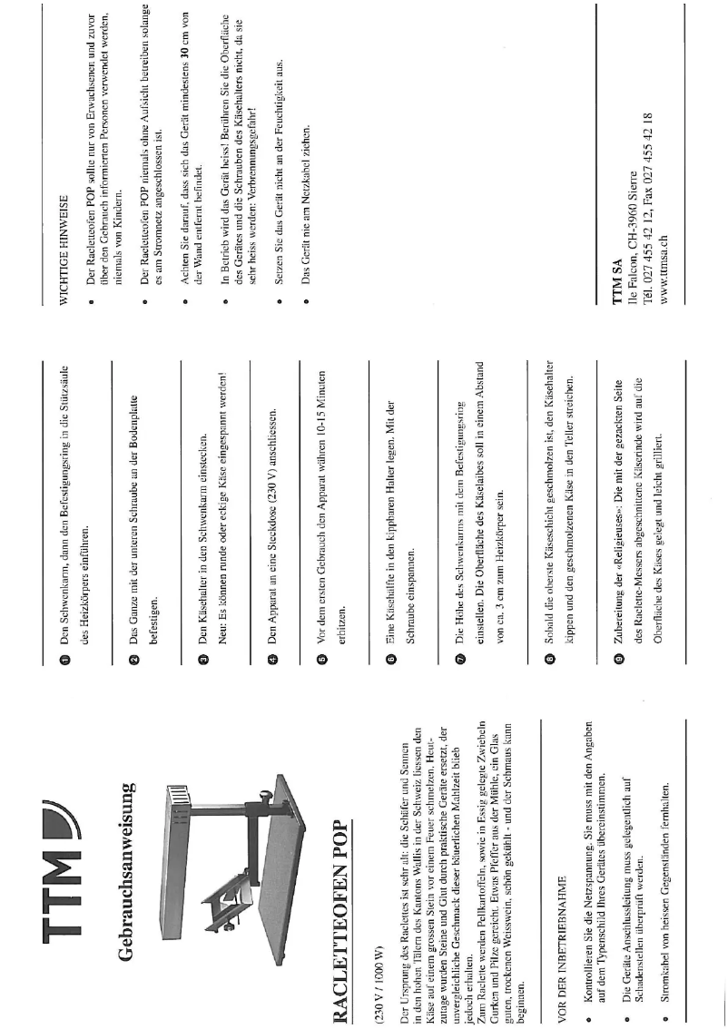 Image de la première page du manuel de l'appareil POP 13190