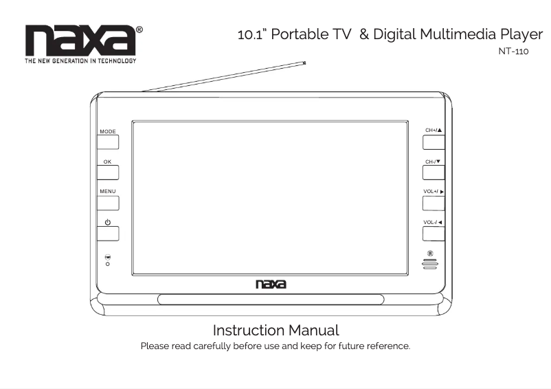Página 1 del manual Manual de usuario Naxa NT-110