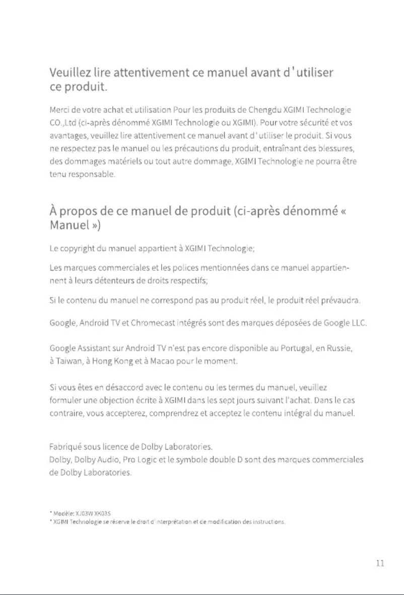 Image de la première page du manuel de l'appareil MoGo Pro