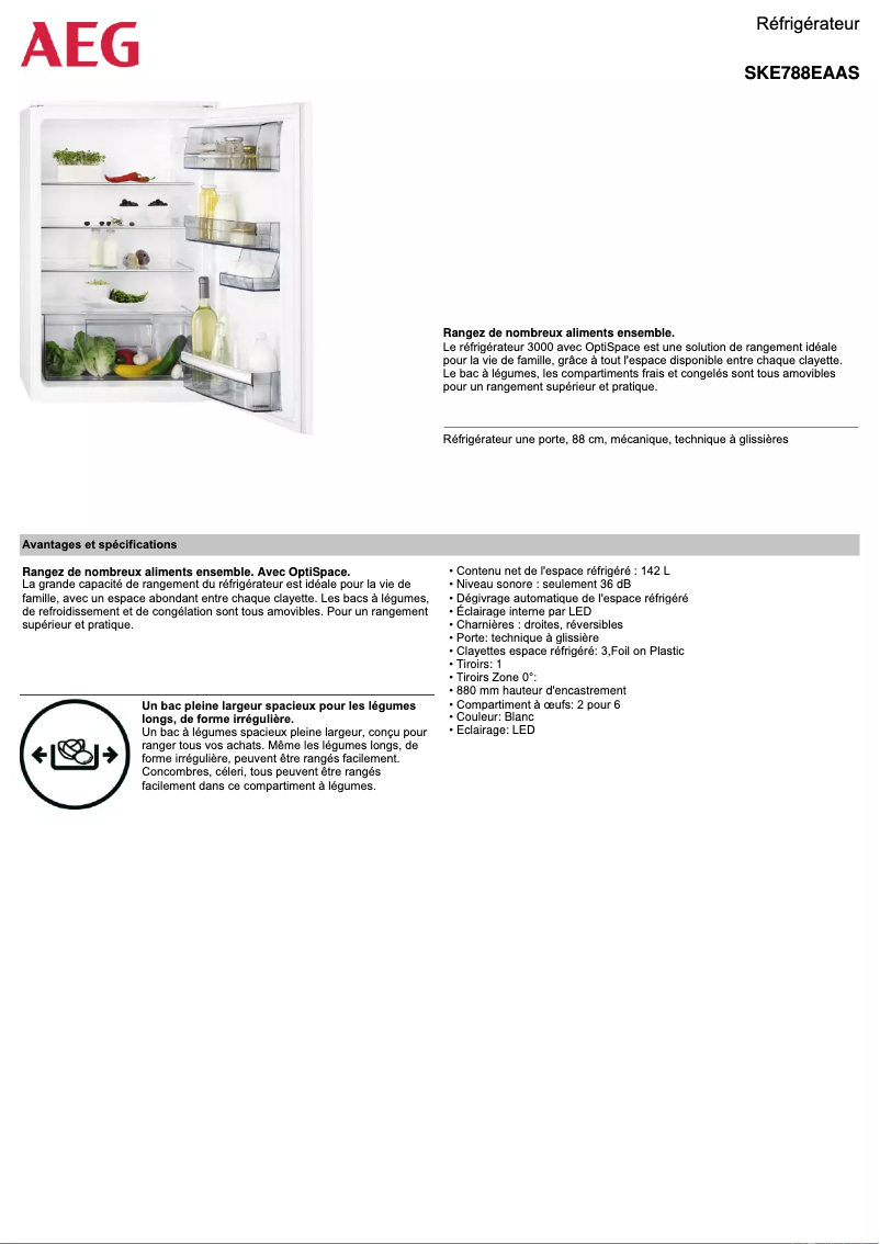 Image de la première page du manuel de l'appareil SKE788EAAS