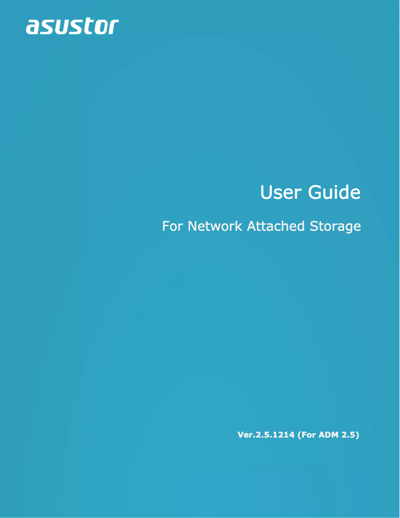 Page 1 de la notice Manuel utilisateur Asustor AS5002T