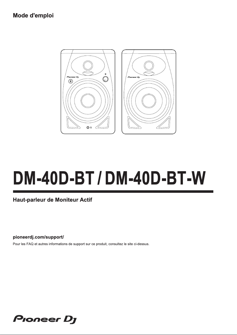 Page n°1 - Manuel utilisateur Pioneer DM-40D