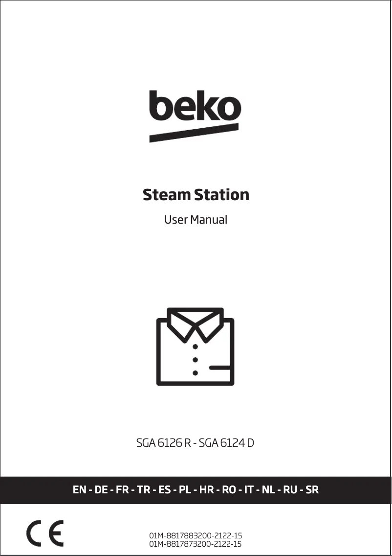 Page 1 de la notice Manuel utilisateur Beko SGA6124D