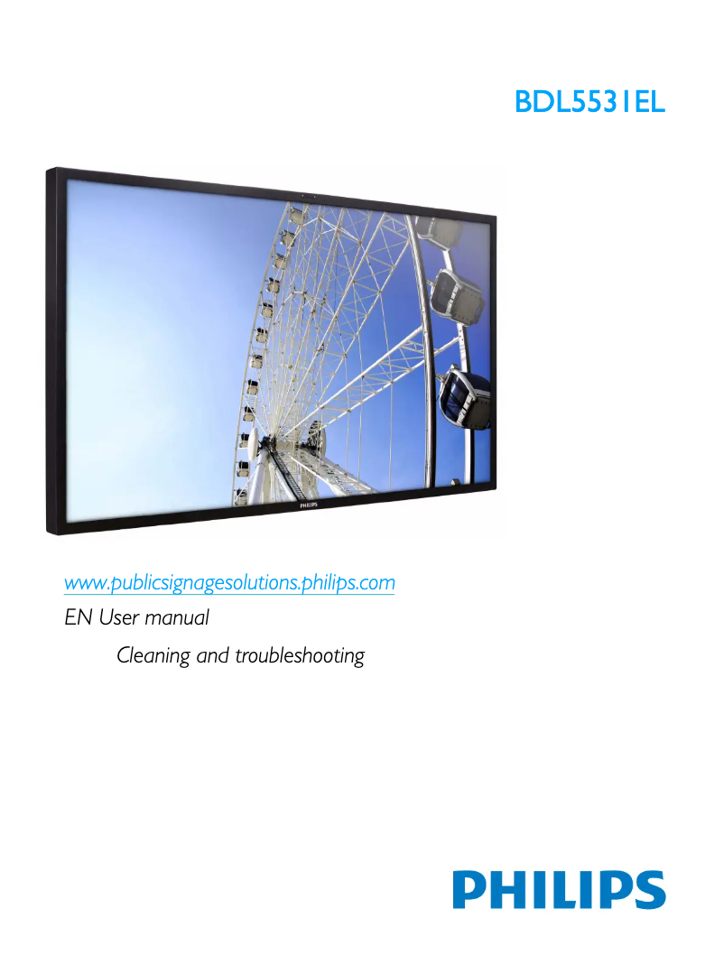 Imagen de la primera página del manual del dispositivo BDL5531EL