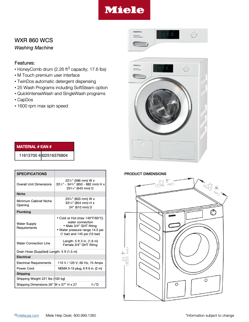 Image de la première page du manuel de l'appareil WXR 860 WCS W1