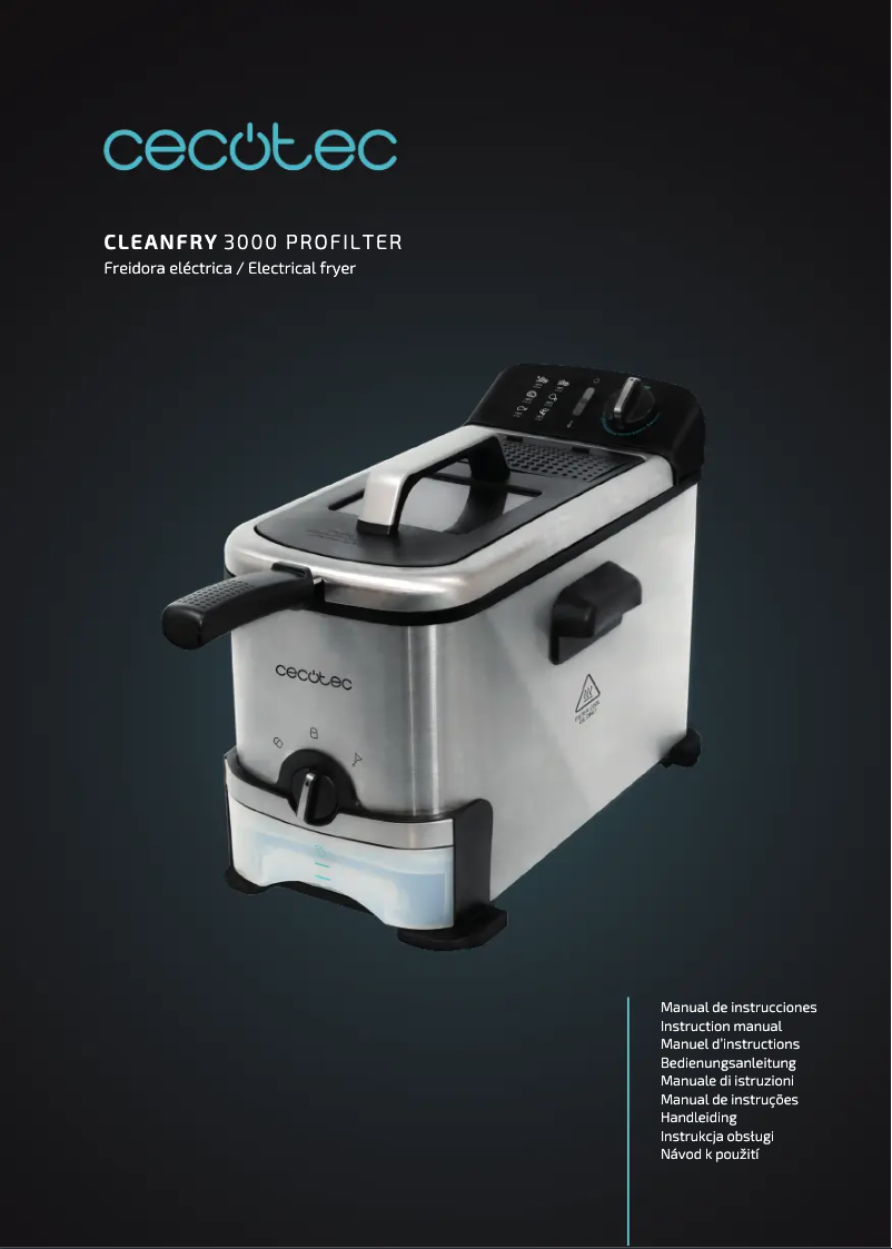 Page n°1 - Manuel utilisateur Cecotec CleanFry Infinity 3000