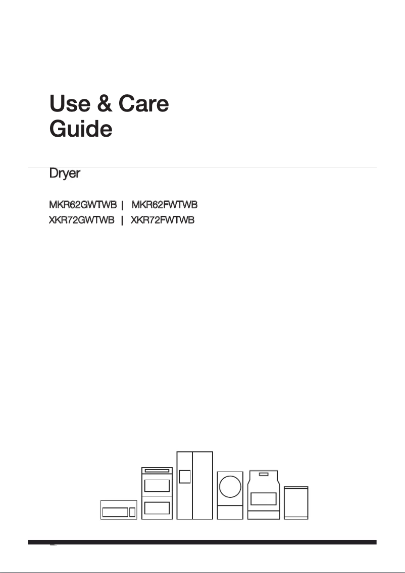 Page 1 de la notice Manuel utilisateur Gibson XKR72GWTWB