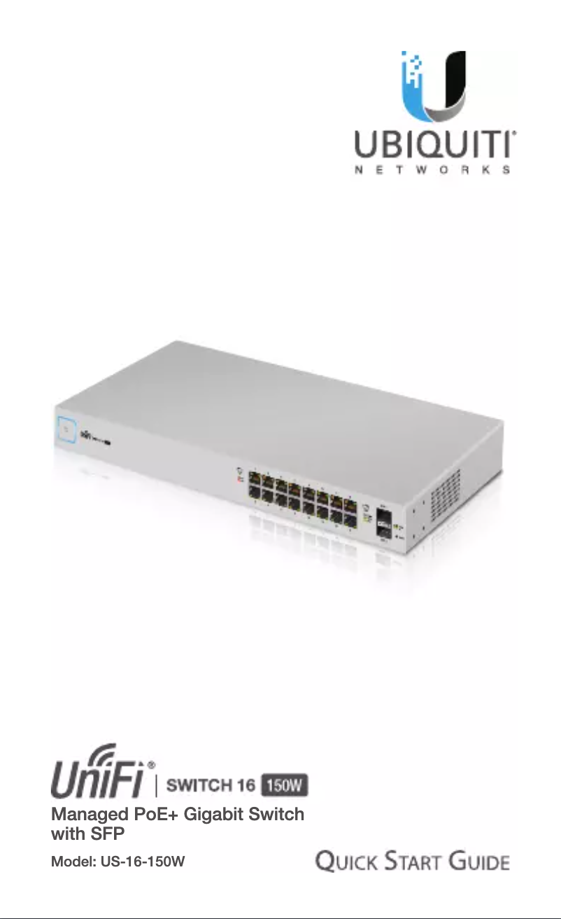 Page 1 de la notice Manuel utilisateur Ubiquiti Networks US-16-150W