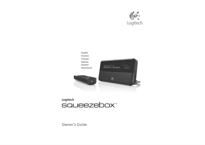 Page 1 de la notice Manuel utilisateur Logitech Squeezebox