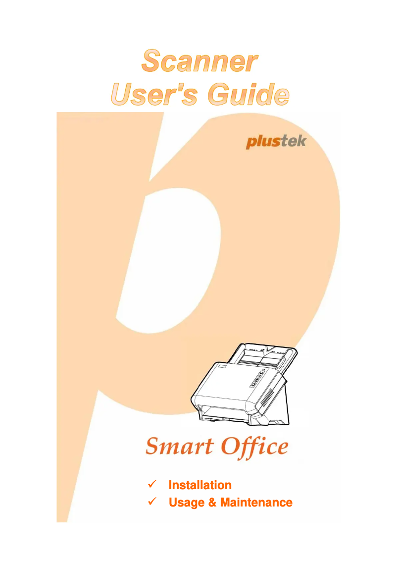 Page n°1 - Manuel utilisateur Plustek SmartOffice T300