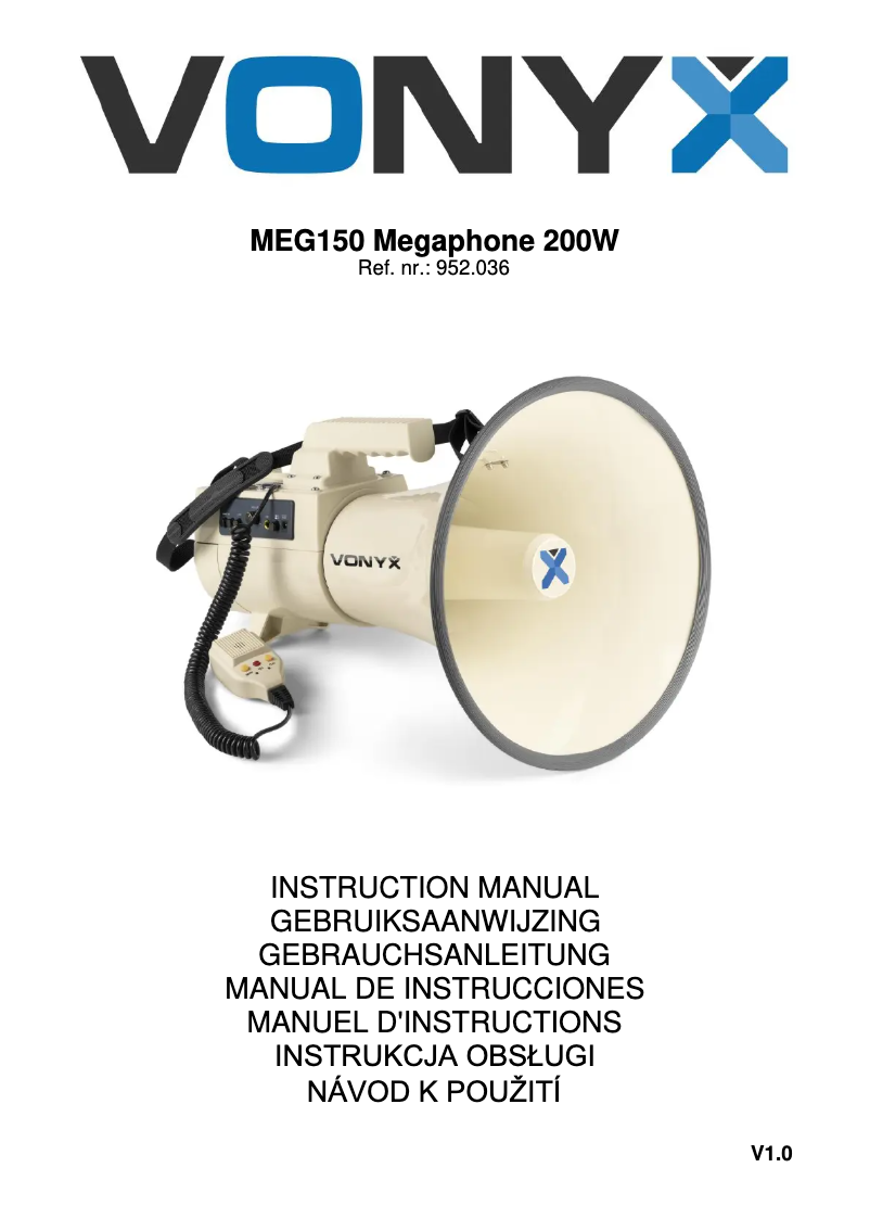 Imagen de la primera página del manual del dispositivo MEG150