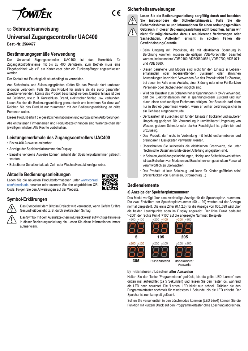 Image de la première page du manuel de l'appareil TWT2020