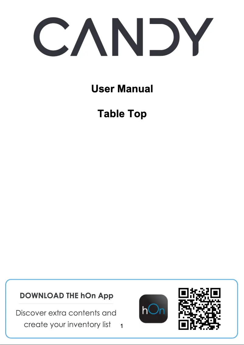 Image de la première page du manuel de l'appareil HOOT1S45FWHK