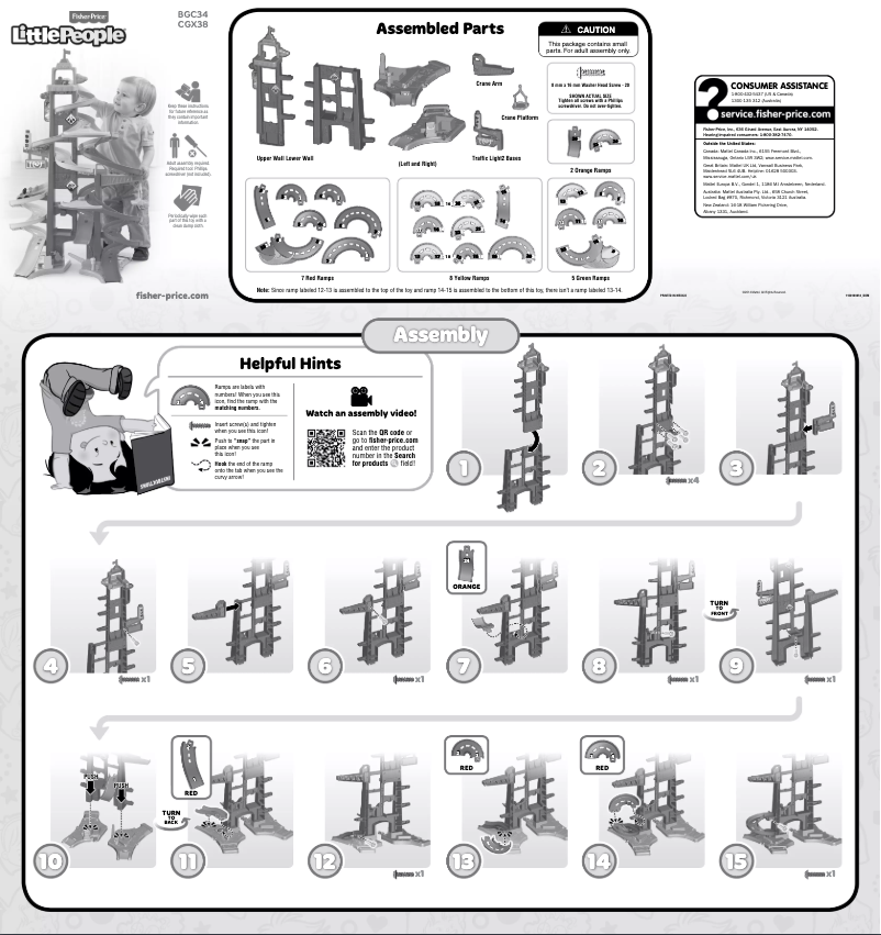 Page n°1 - Manuel utilisateur Fisher Price Little People City Skyway