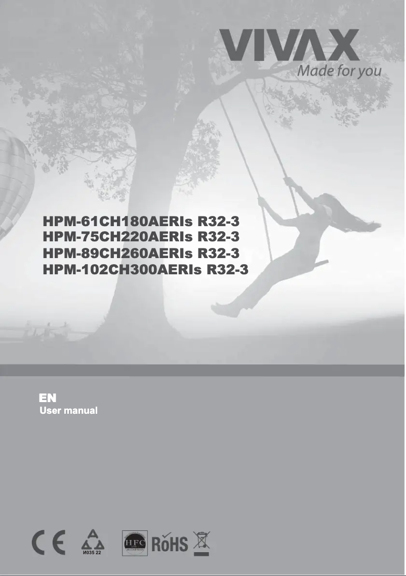 Image de la première page du manuel de l'appareil HPM-89CH260AERIs R32-3