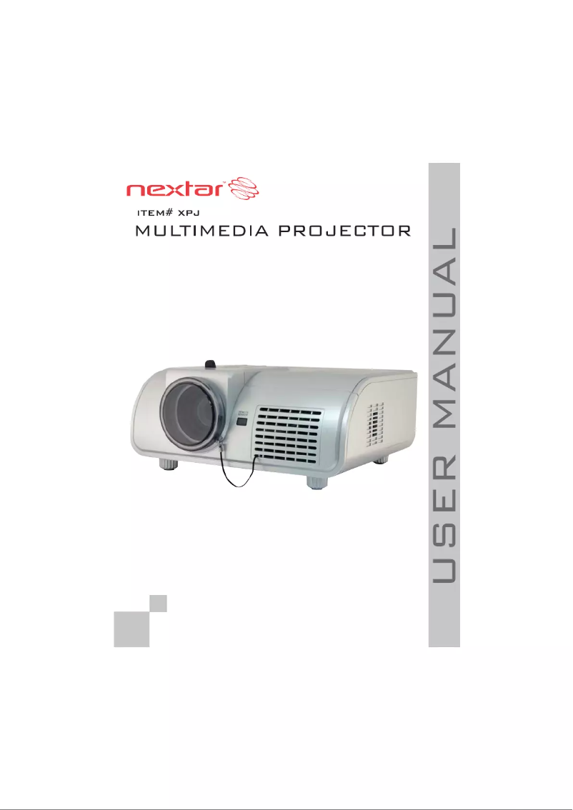 Page 1 de la notice Manuel utilisateur Nextar XPJ