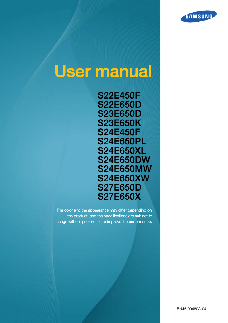 Page n°1 - Manuel utilisateur Samsung LU28E590D