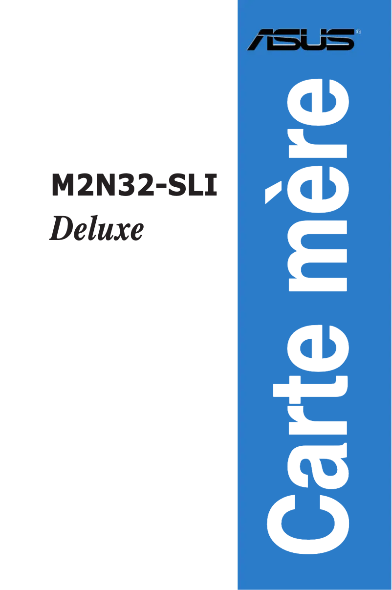 Page 1 de la notice Manuel utilisateur Asus M2N32-SLI Deluxe