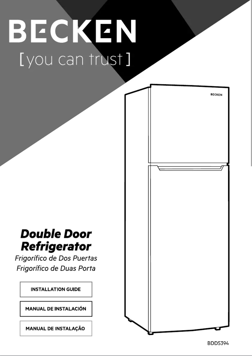 Page 1 de la notice Manuel utilisateur Becken BDD5394 WH