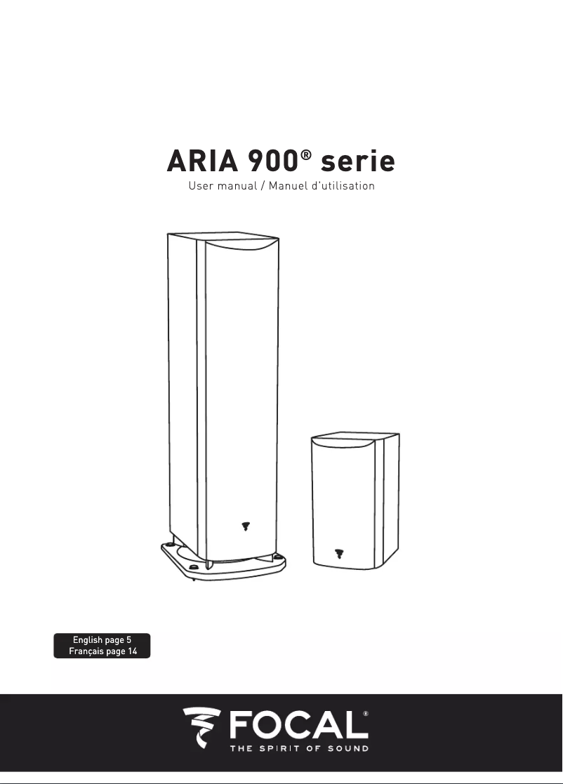 Image de la première page du manuel de l'appareil Aria 905