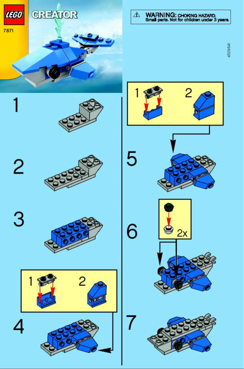 Page 1 de la notice Consignes visuelles Lego Creator