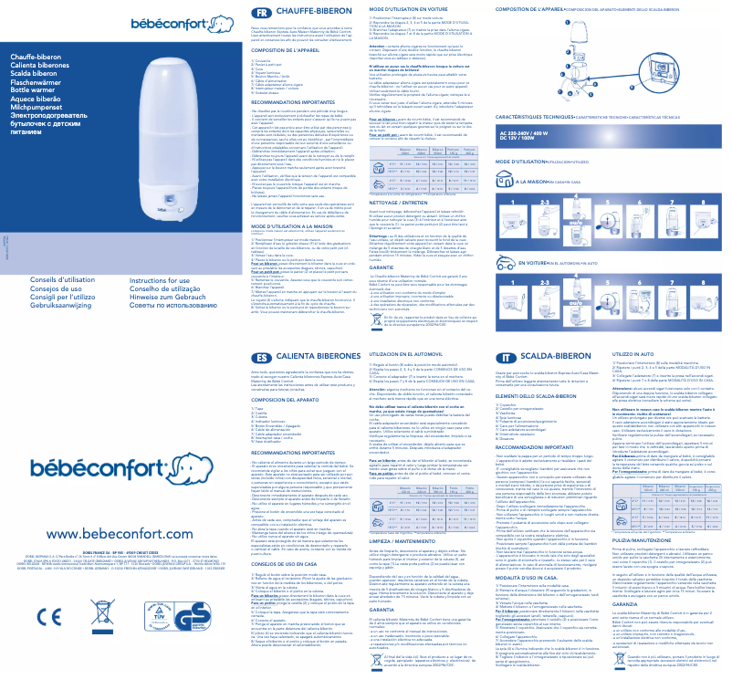 Page n°1 - Manuel utilisateur Bebe Confort 30000515