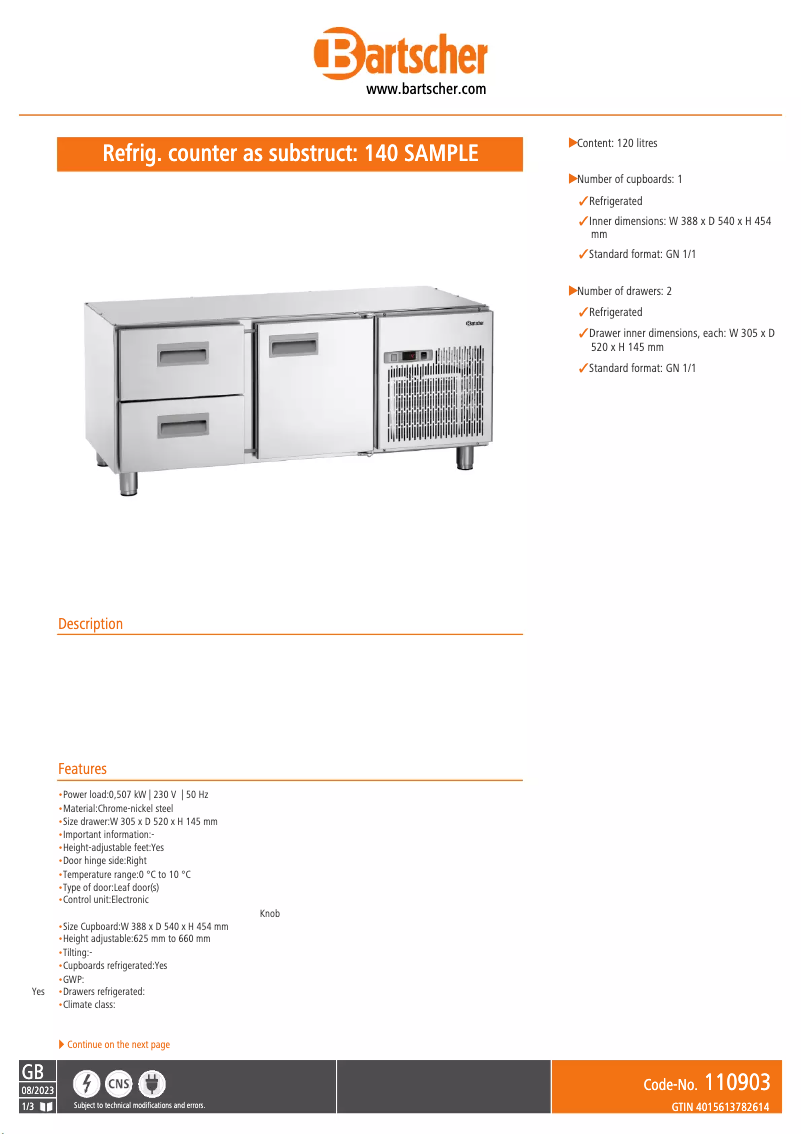Imagen de la primera página del manual del dispositivo 1400T1S2